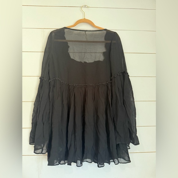 NWOT FREE PEOPLE Madeline Tunic Floral Embroidered Black Combo Size Small $168 - Picture 12 of 12